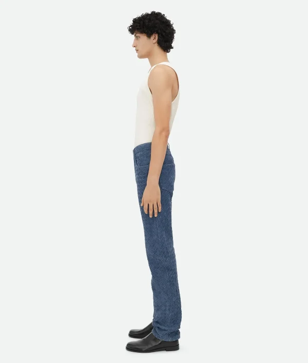 Bottega Veneta Suede Intrecciato Leather Trousers> Trousers And Shorts | Leather
