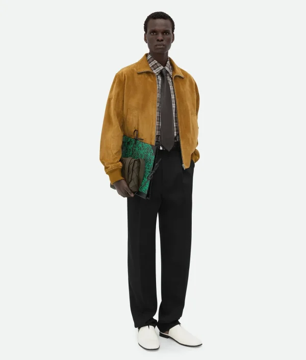 Bottega Veneta Suede Leather Blouson> Leather | Jackets
