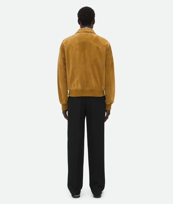 Bottega Veneta Suede Leather Blouson> Leather | Jackets