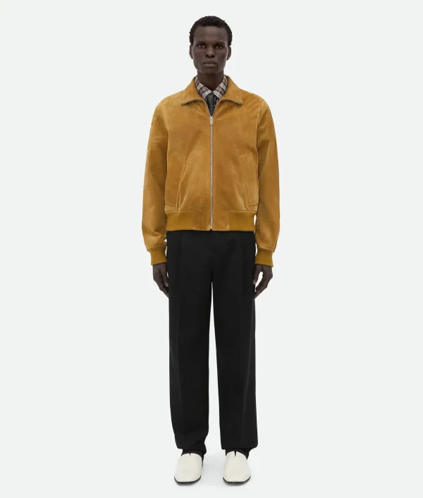 Bottega Veneta Suede Leather Blouson> Leather | Jackets