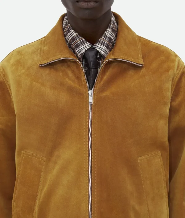 Bottega Veneta Suede Leather Blouson> Leather | Jackets