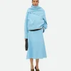 Bottega Veneta Suede Leather Skirt>Women Skirts | Leather