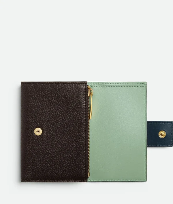 Bottega Veneta Tag Tri-Fold Zip Wallet>Women Small Wallets