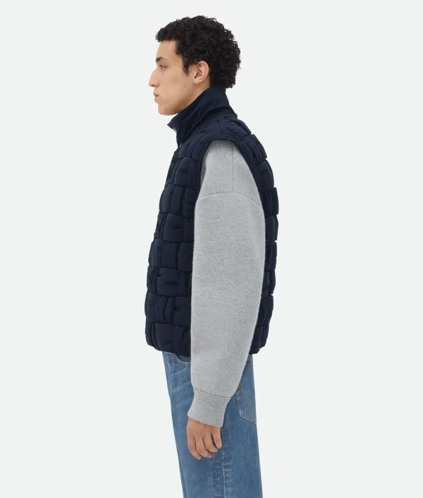 Bottega Veneta Tech Nylon Intrecciato Gilet> Jackets