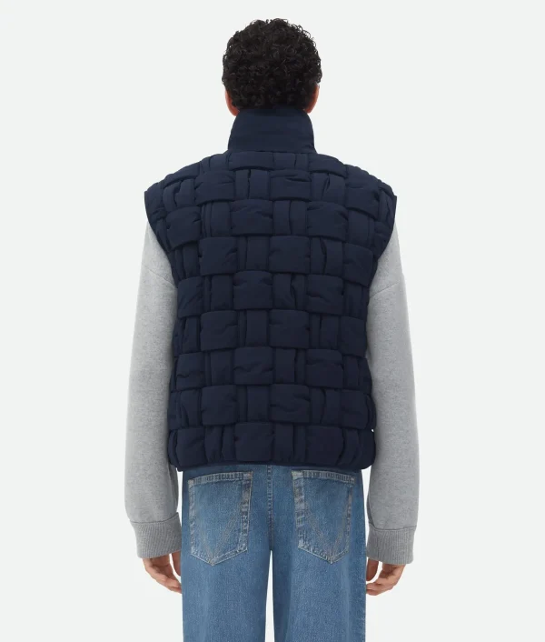 Bottega Veneta Tech Nylon Intrecciato Gilet> Jackets