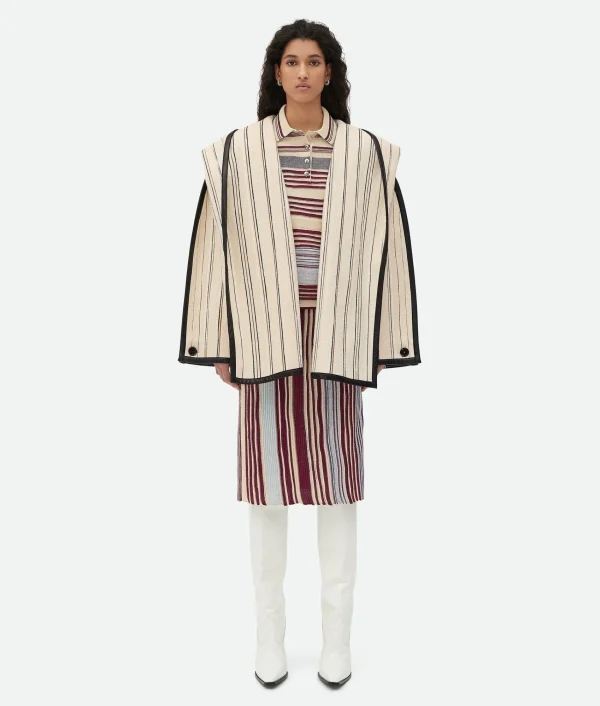 Bottega Veneta Textured Cotton Coat>Women Coats
