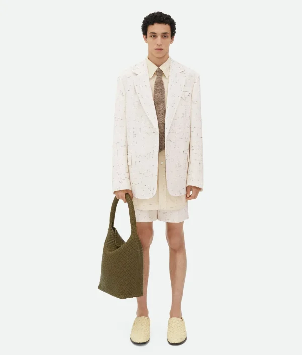 Bottega Veneta Textured Criss-Cross Cotton Shirt> Shirts
