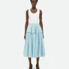 Bottega Veneta Textured Criss-Cross Viscose Silk Skirt>Women Skirts