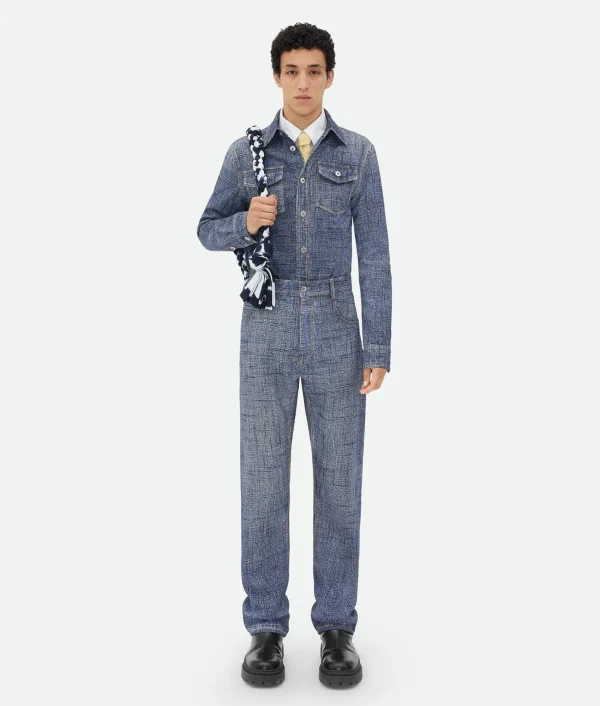Bottega Veneta Textured Denim Viscose Shirt> Shirts