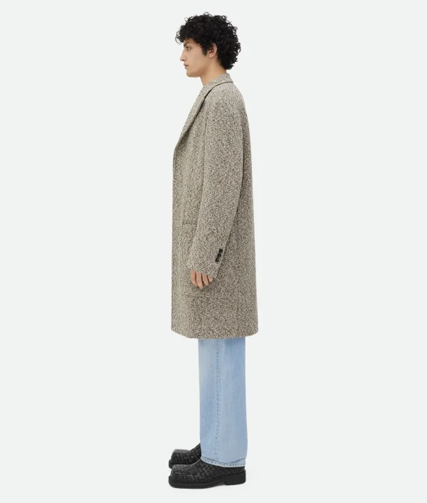 Bottega Veneta Textured Mouline Cotton Coat> Coats