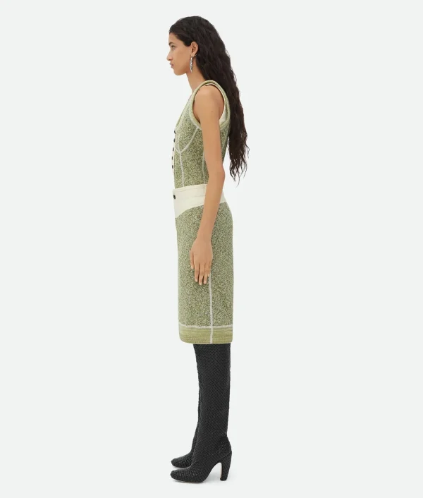 Bottega Veneta Textured Mouline Cotton Jersey Skirt>Women Skirts