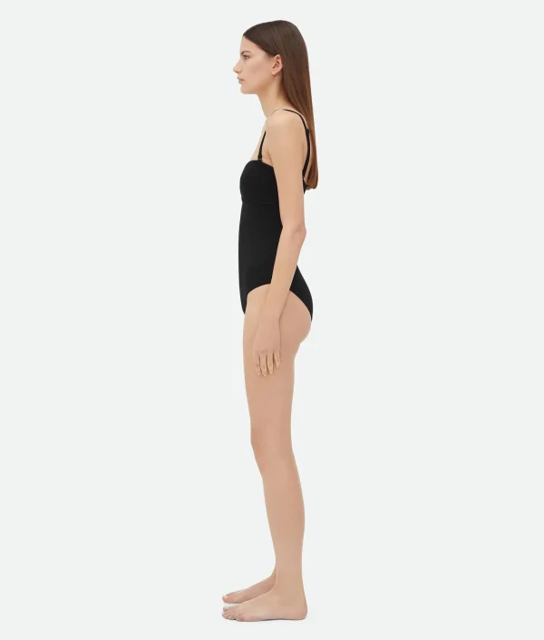 Bottega Veneta Textured Nylon Bustier Body>Women Swimwear