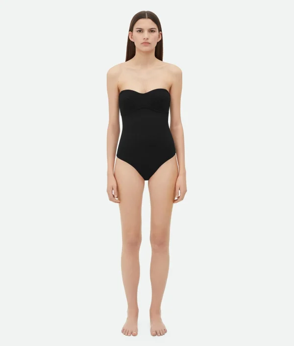 Bottega Veneta Textured Nylon Bustier Body>Women Swimwear