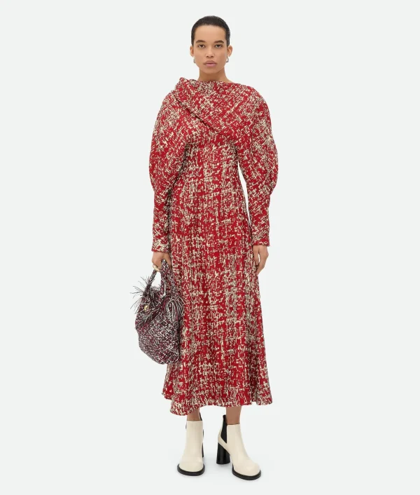 Bottega Veneta Textured Viscose Dress>Women Dresses