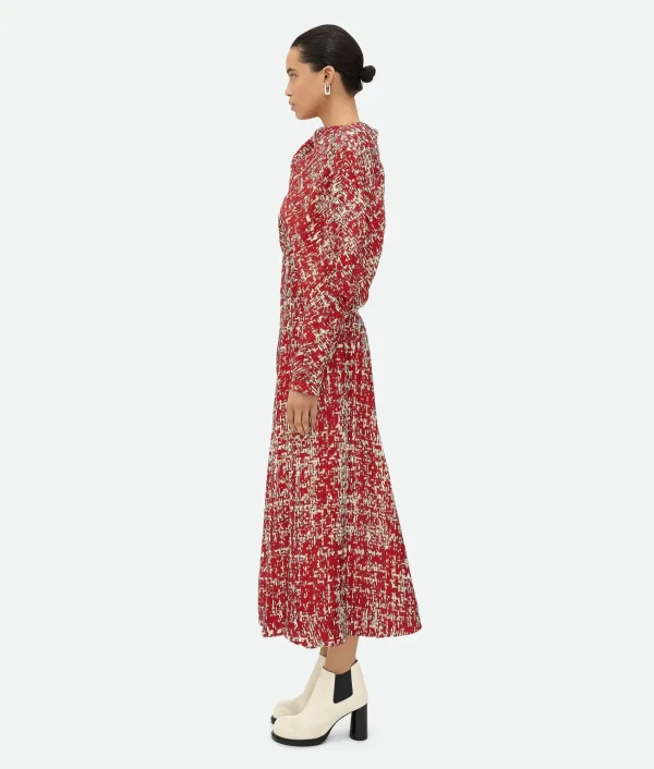 Bottega Veneta Textured Viscose Dress>Women Dresses