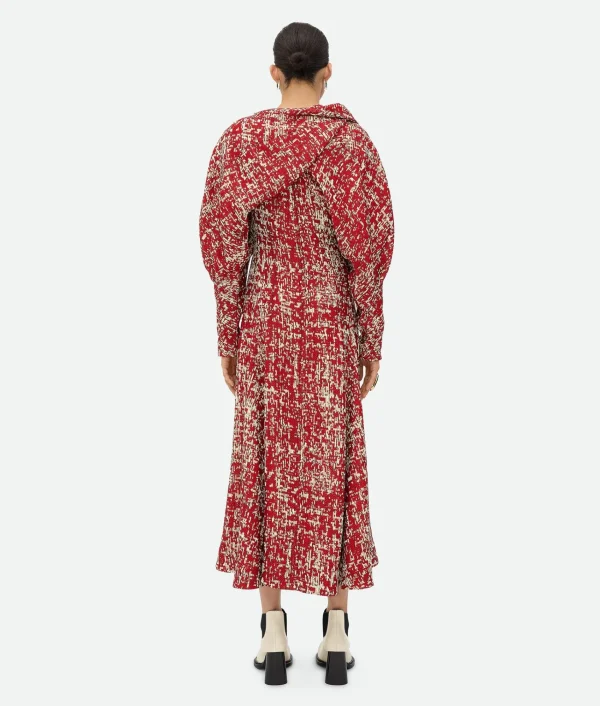 Bottega Veneta Textured Viscose Dress>Women Dresses