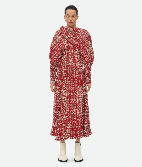Bottega Veneta Textured Viscose Dress>Women Dresses
