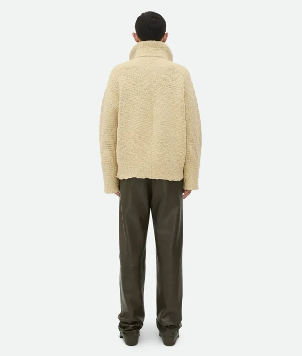 Bottega Veneta Textured Wool Double Layer Cardigan> Knitwear