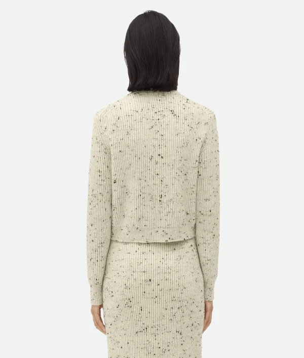 Bottega Veneta Textured Wool Rib Cardigan>Women Knitwear