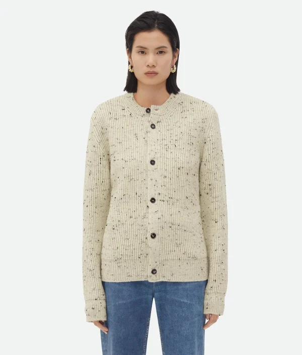 Bottega Veneta Textured Wool Rib Oversized Cardigan>Women Knitwear