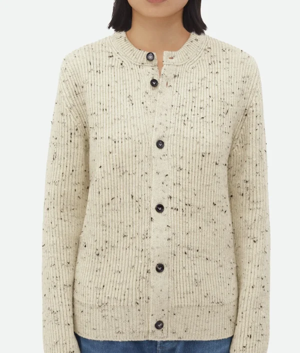 Bottega Veneta Textured Wool Rib Oversized Cardigan>Women Knitwear