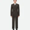 Bottega Veneta Textured Wool Speckled Fitted Jacket> Jackets
