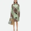 Bottega Veneta Tricolor Intrecciato Leather Coat>Women Leather
