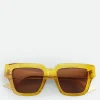 Bottega Veneta Tri-Fold Square Sunglasses> Sunglasses