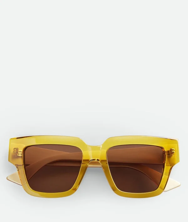 Bottega Veneta Tri-Fold Square Sunglasses> Sunglasses