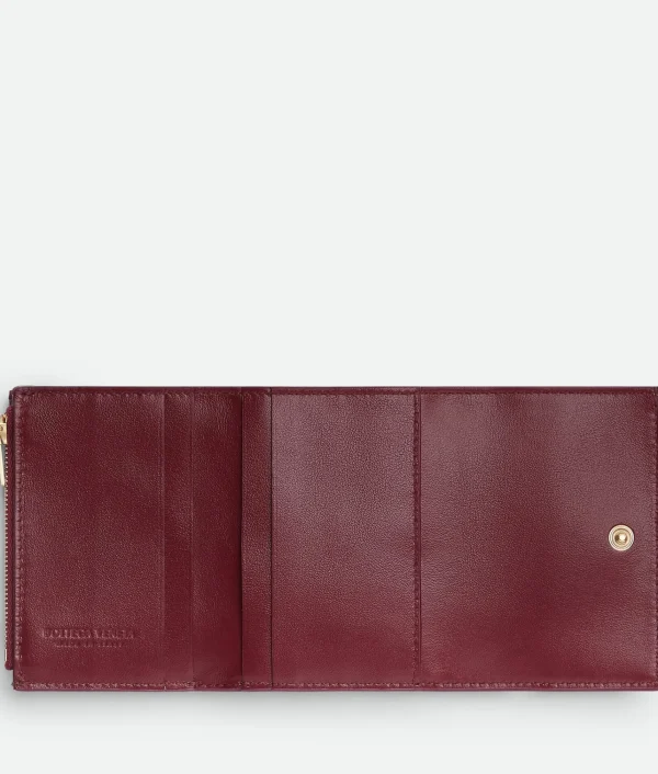 Bottega Veneta Tri-Fold Zip Wallet>Women Small Wallets