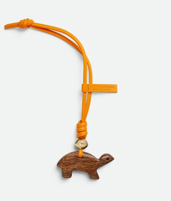 Bottega Veneta Turtle Wood Charm>Women Key Rings