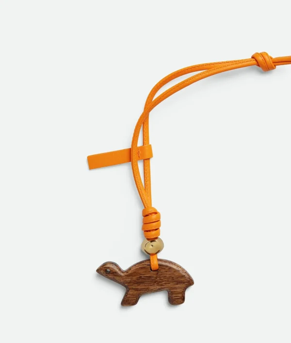 Bottega Veneta Turtle Wood Charm>Women Key Rings