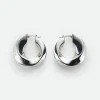 Bottega Veneta Twist Hoop Earrings>Women Earrings