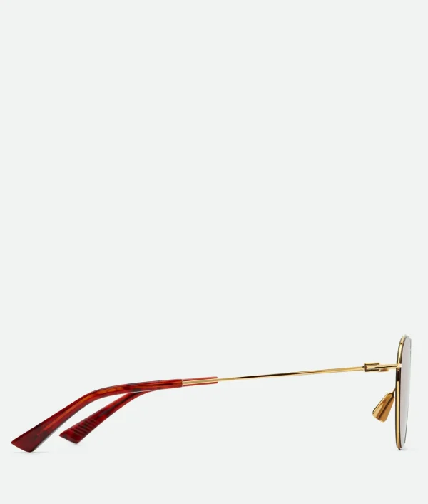 Bottega Veneta Ultrathin Metal Panthos Sunglasses>Women Sunglasses | Sunglasses