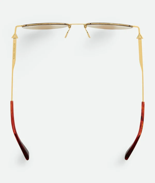 Bottega Veneta Ultrathin Metal Panthos Sunglasses>Women Sunglasses | Sunglasses