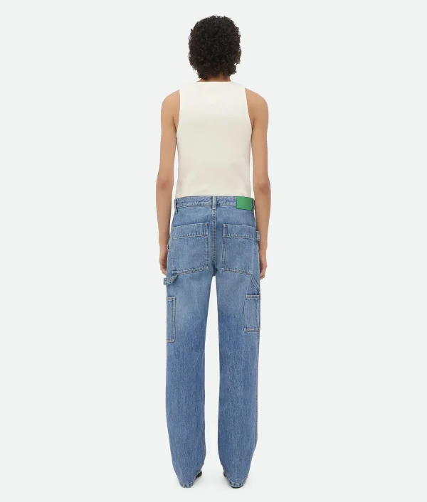 Bottega Veneta Vintage Indigo Cargo Denim>Women Denim