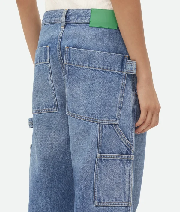 Bottega Veneta Vintage Indigo Cargo Denim>Women Denim
