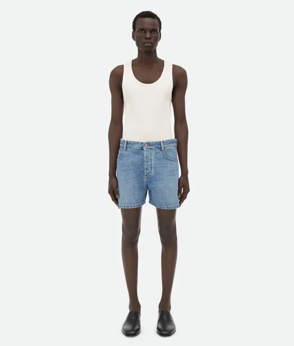 Bottega Veneta Vintage Indigo Denim Shorts> Denim