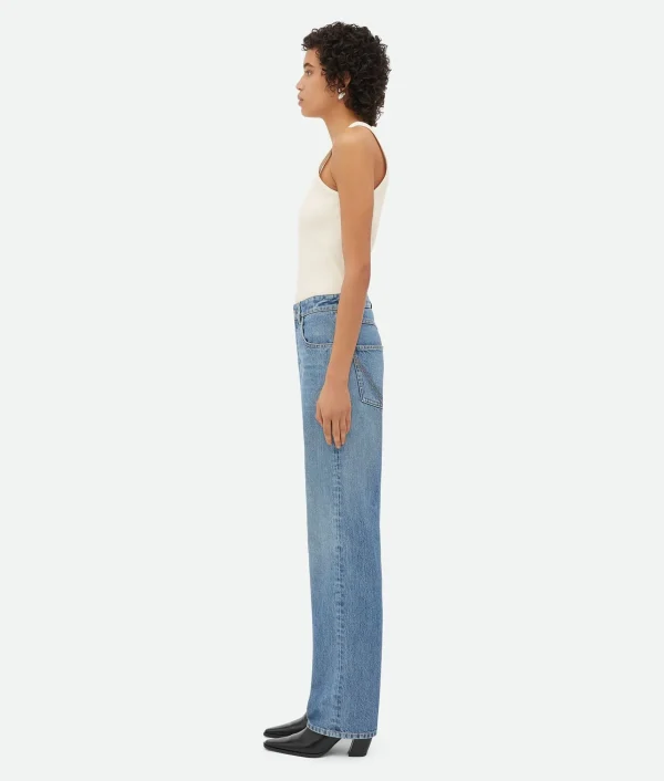 Bottega Veneta Vintage Indigo Washed Boyfriend Denim>Women Denim