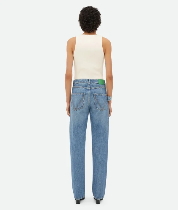 Bottega Veneta Vintage Indigo Washed Boyfriend Denim>Women Denim
