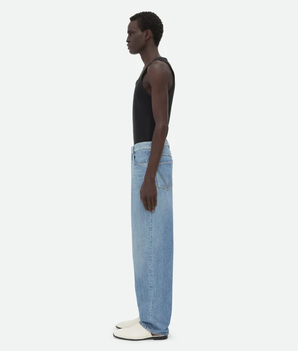 Bottega Veneta Vintage Indigo Washed Wide Leg Denim> Denim