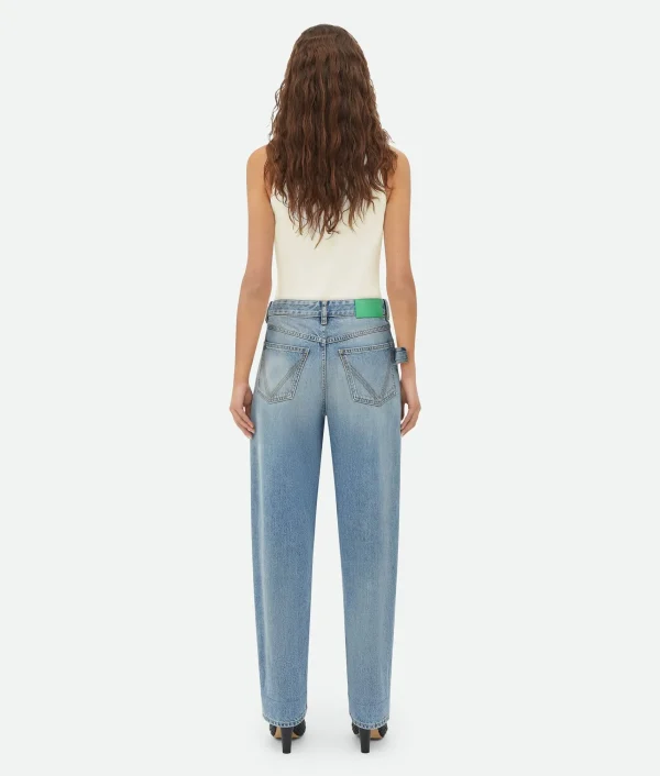 Bottega Veneta Vintage Medium Indigo Turned Up Denim>Women Denim