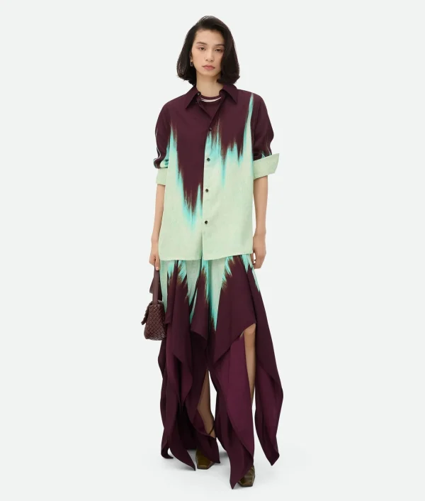 Bottega Veneta Viscose Degrade Petal Print Dress>Women Dresses