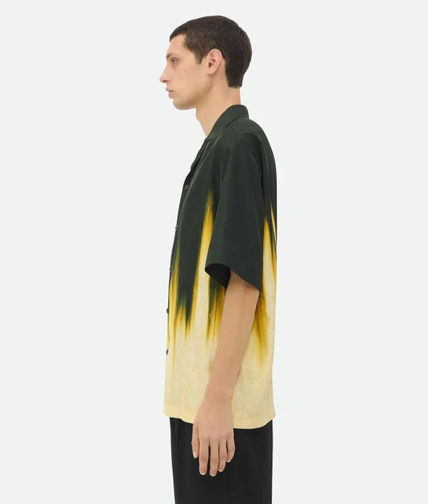 Bottega Veneta Viscose Degrade Petal Print Shirt> Shirts