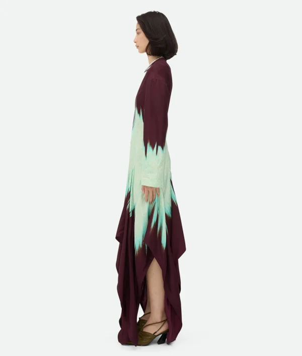 Bottega Veneta Viscose Degrade Petal Print Dress>Women Dresses