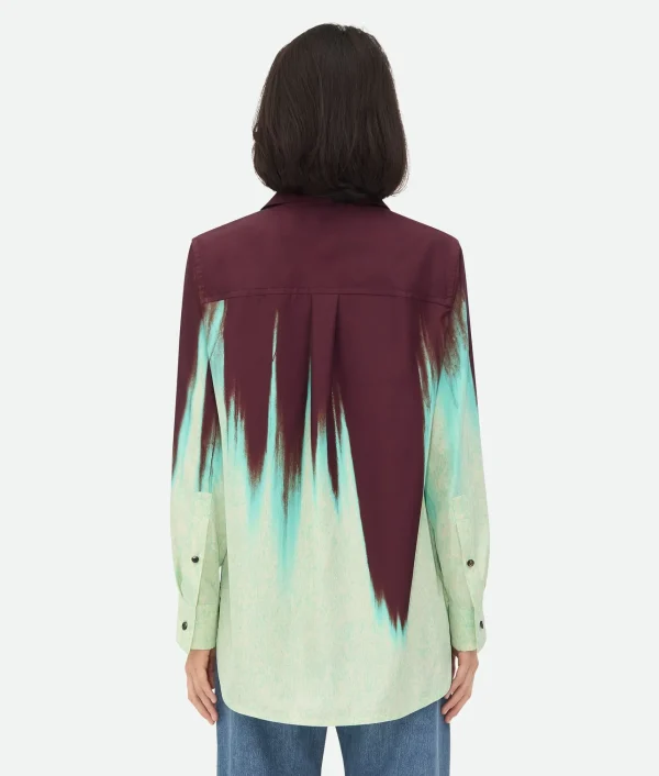 Bottega Veneta Viscose Degrade Petal Print Shirt>Women Shirts