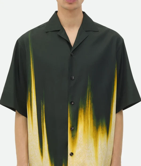 Bottega Veneta Viscose Degrade Petal Print Shirt> Shirts