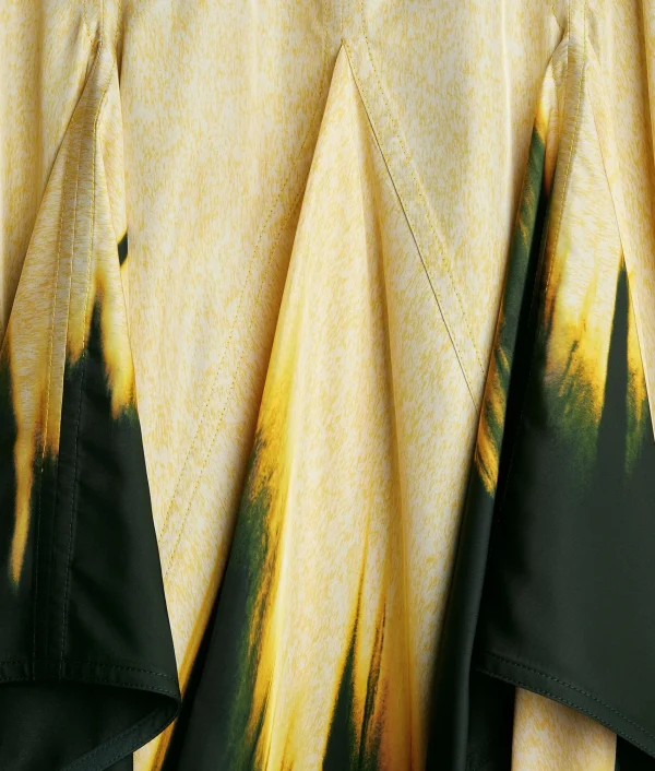 Bottega Veneta Viscose Degrade Petal Print Skirt>Women Skirts
