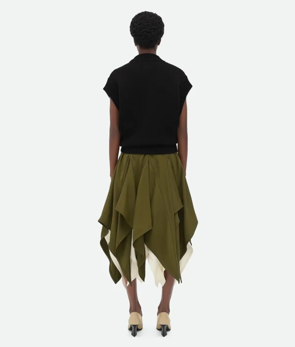 Bottega Veneta Viscose Double Layer Skirt>Women Skirts
