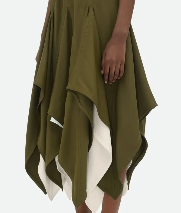 Bottega Veneta Viscose Double Layer Skirt>Women Skirts